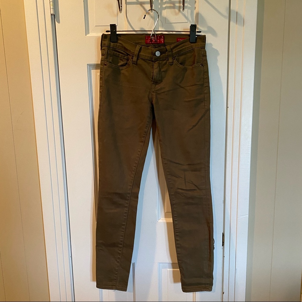 Lucky Brand Army Green Skinny Jeans